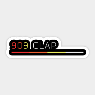 TR 909 Hand Clap Retro Drum Machine Sticker